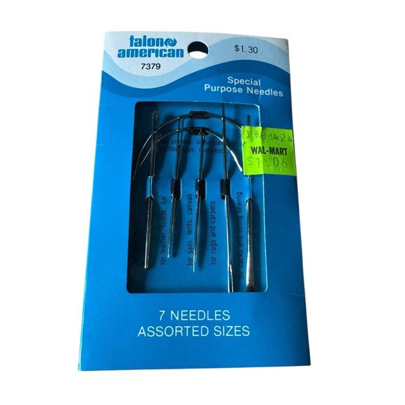 VTG 1981 Talon American Special Purpose Needles Set 7 Assorted Sewing Japan NOS - Picture 1 of 3